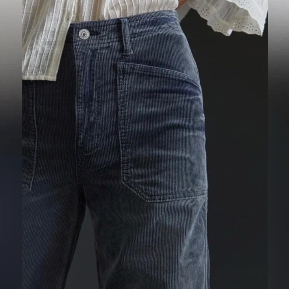 NWT Pilcro from Anthropologie Carpenter Wide Leg Corduroy Pants 29